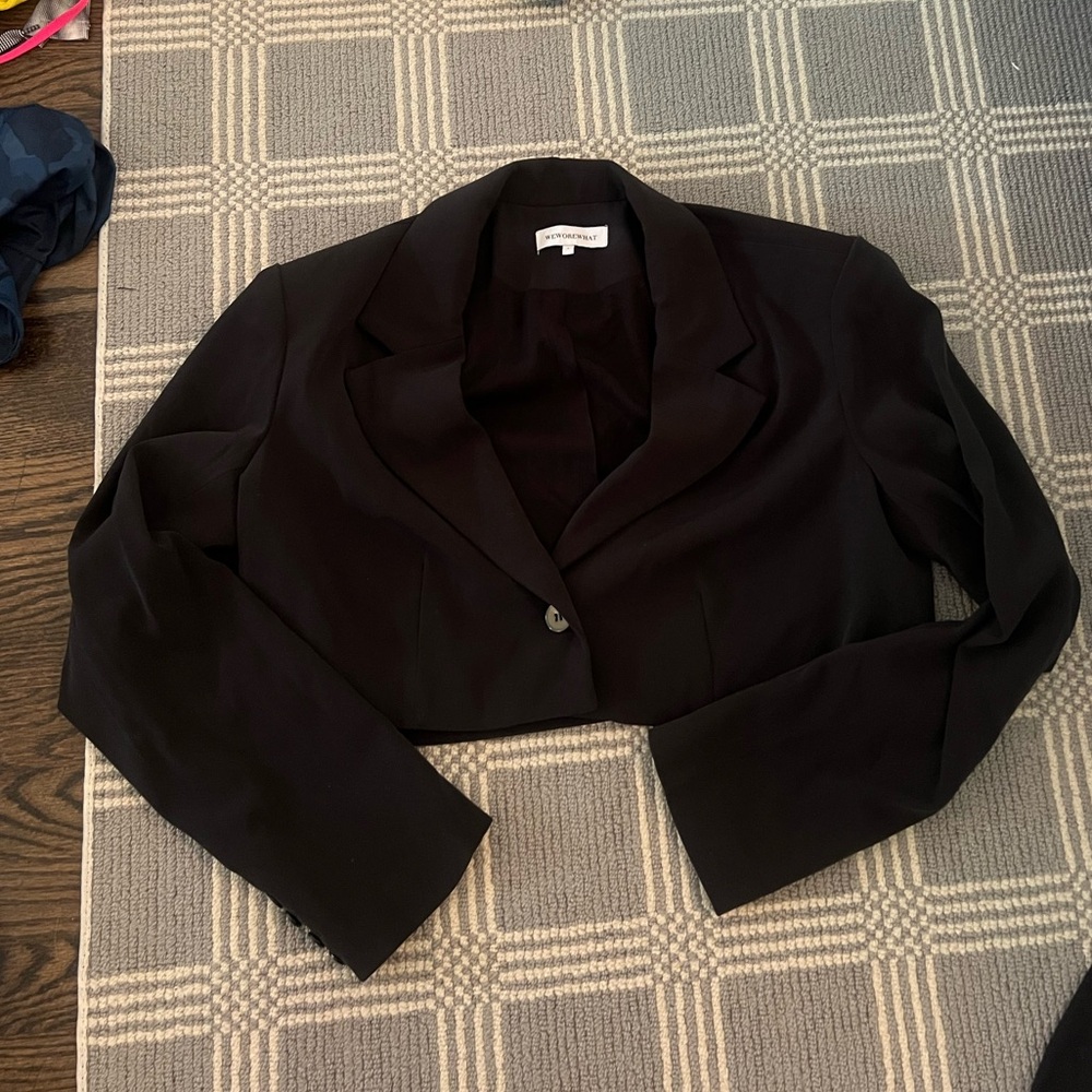 We wore what cropped blazer